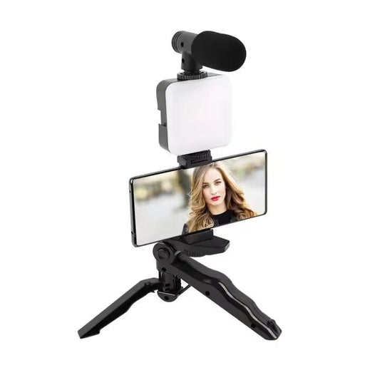 Creator Kit Pro | Set de grabación móvil con trípode, micro y luz LED