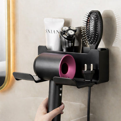 Soporte para secador de pelo profesional con cabezales imantados