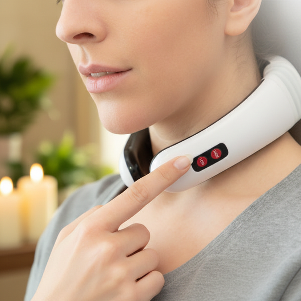 Masajeador de cuello y espalda electromagnético