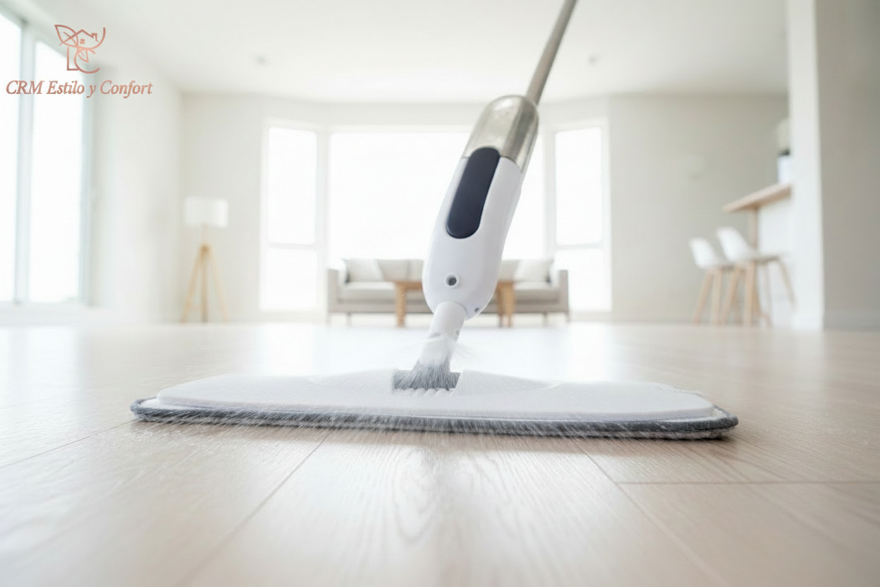 Mopa rectangular con spray